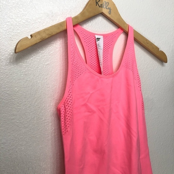 NWT Fabletics Hot Pink Workout Seamless Tank Top - Picture 2 of 5